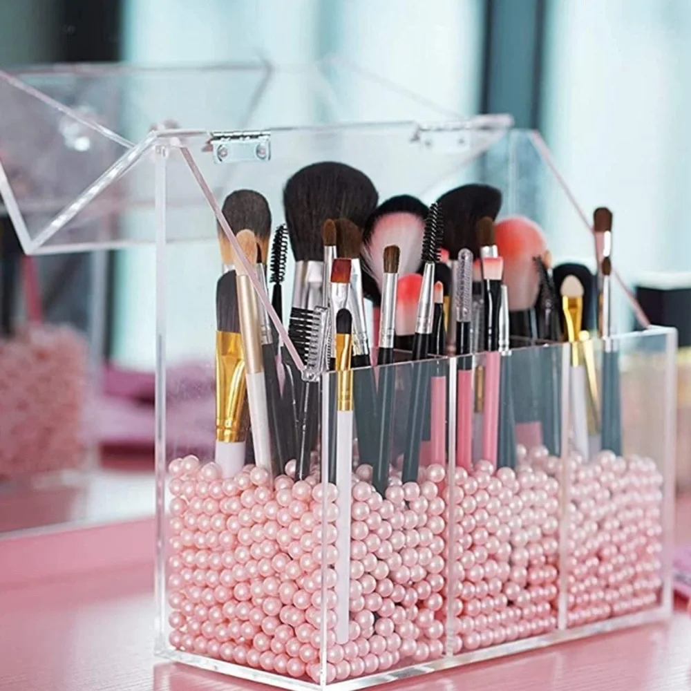 Make up brush acrylic holder organizer